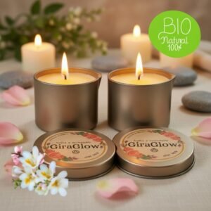 Pack de 2 Velas para masaje aroma Floral Acústica | GiraGlow