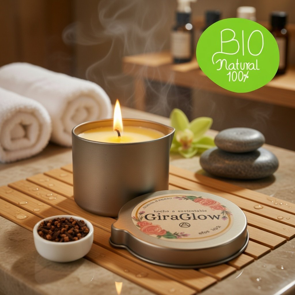 Velas para masajes con Aroma a Clavo de Olor dulce | GiraGlow - Imagen 3