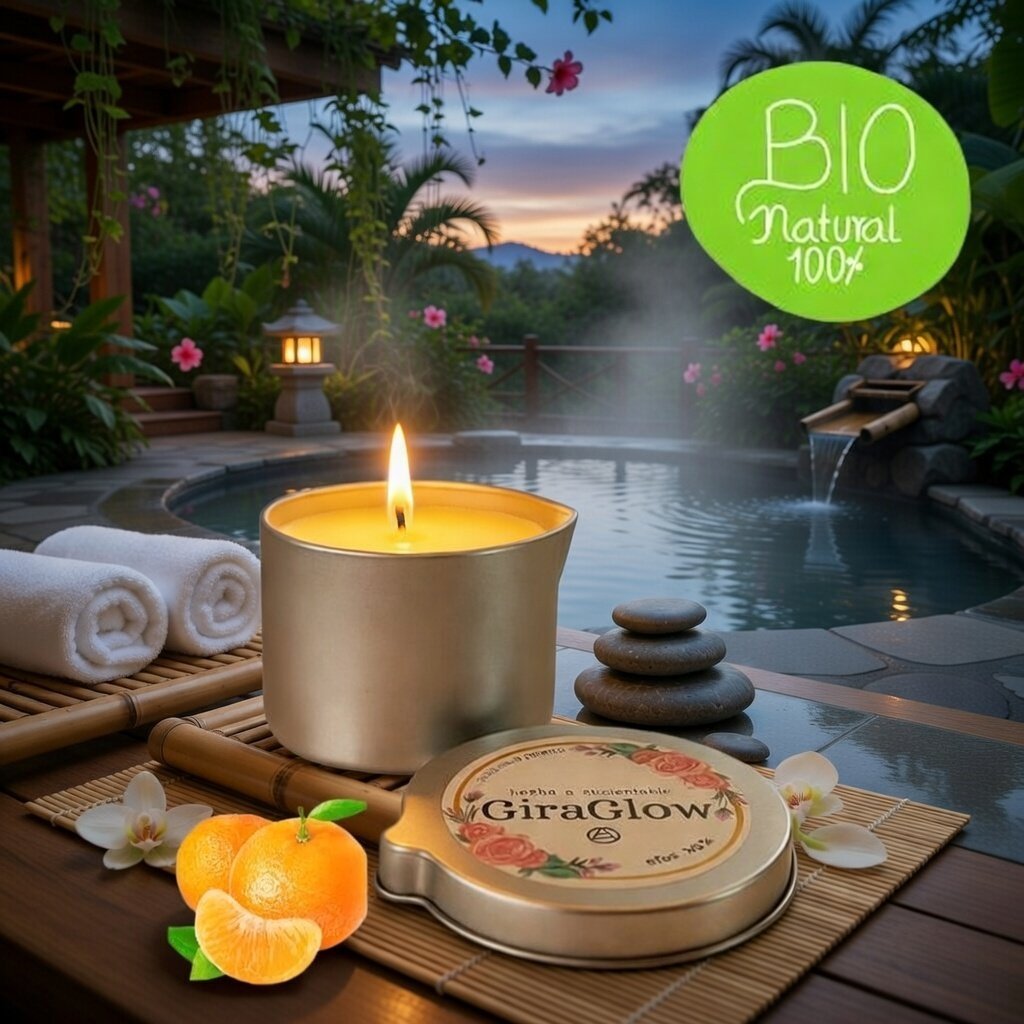 Velas para masaje aroma Mandarina | GiraGlow