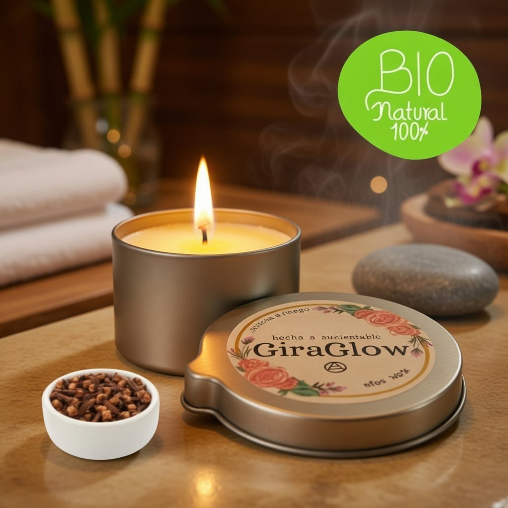 Velas para masajes con Aroma a Clavo de Olor dulce | GiraGlow