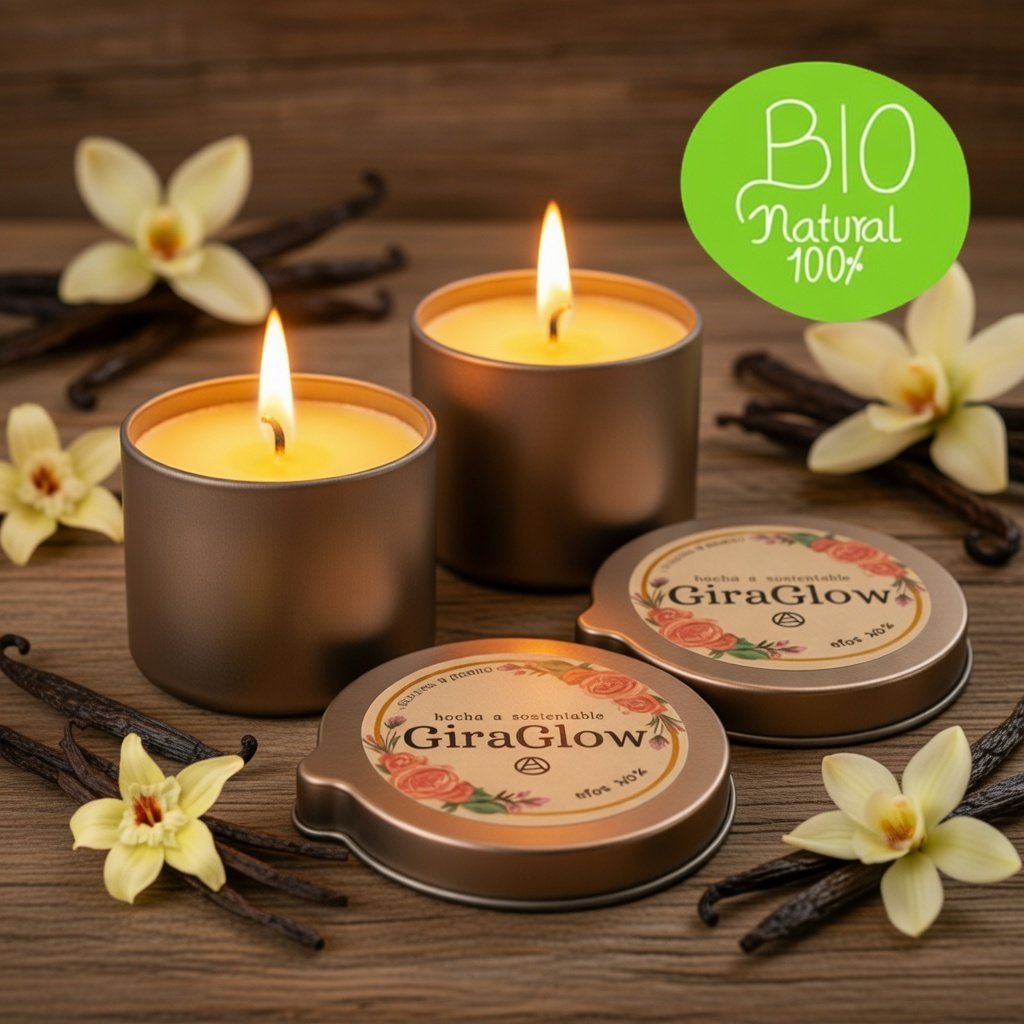Dúo de Velas para Masaje Relajante Vainilla Dulce - Hidratación Profunda | GiraGlow - Imagen 3