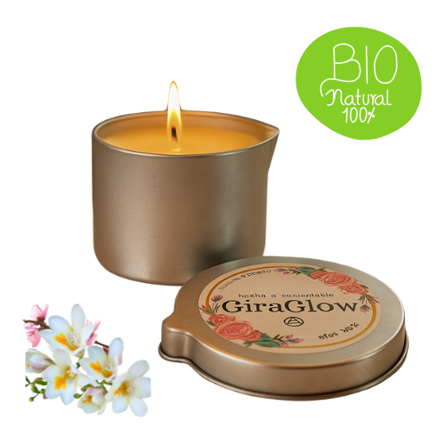 Vela de Masaje Floral Acústica - Armonía y Bienestar | GiraGlow - Imagen 3