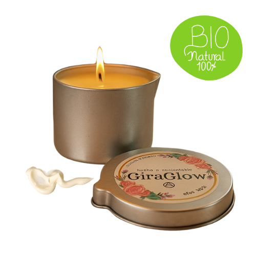 Velas para Masaje Crema 100% Naturales | GiraGlow - Imagen 4